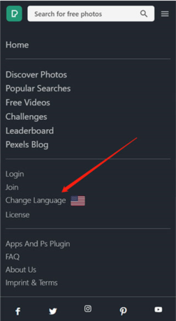 《pexels》中文设置方法