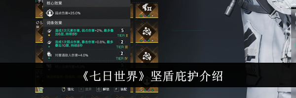 《七日世界》坚盾庇护介绍