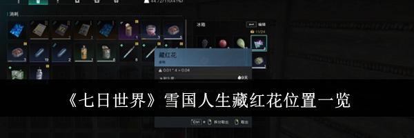 《七日世界》雪国人生藏红花位置一览