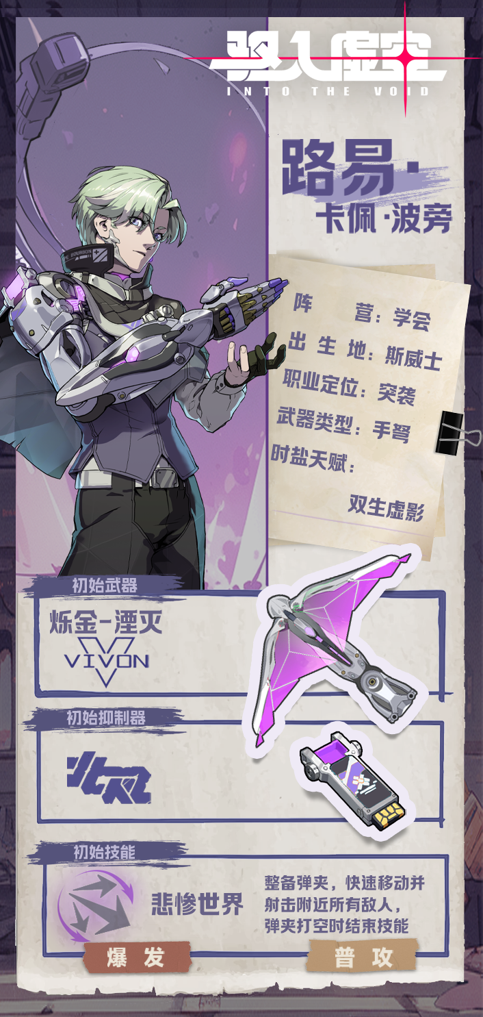 《驱入虚空》双身如影路易技能介绍