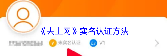 《去上网》实名认证方法
