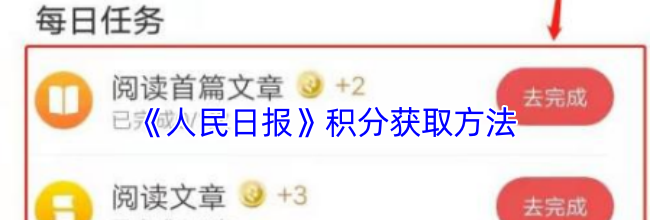 《人民日报》积分获取方法