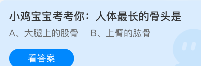 人体最长的骨头是