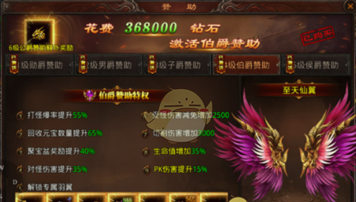 《热血习武传奇》赞助系统攻略