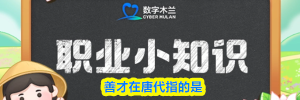 善才在唐代指的是