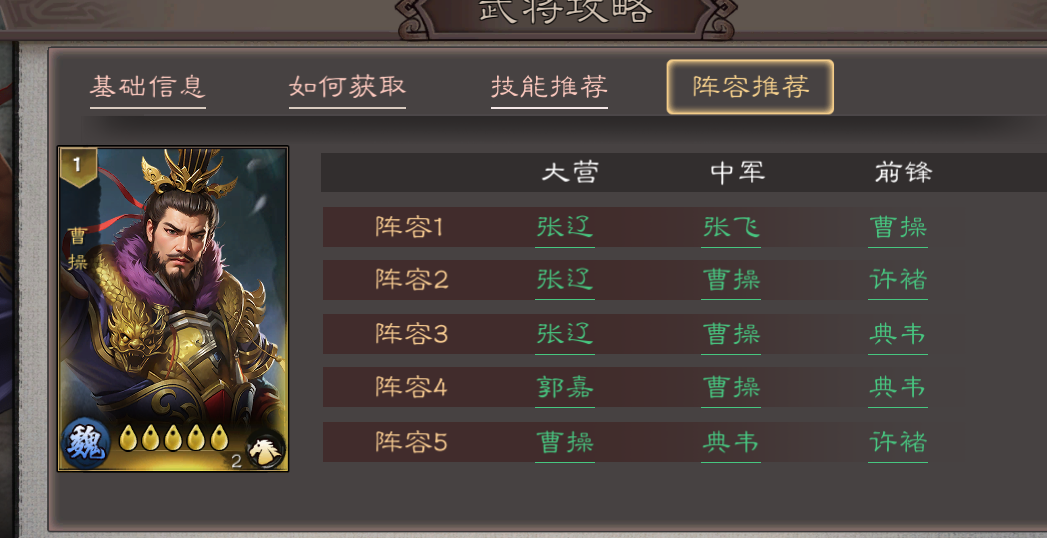 三国乱世霸王曹操角色攻略