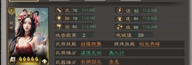 《三国乱世霸王》貂蝉配队推荐