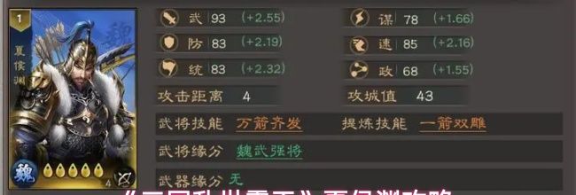 《三国乱世霸王》夏侯渊攻略