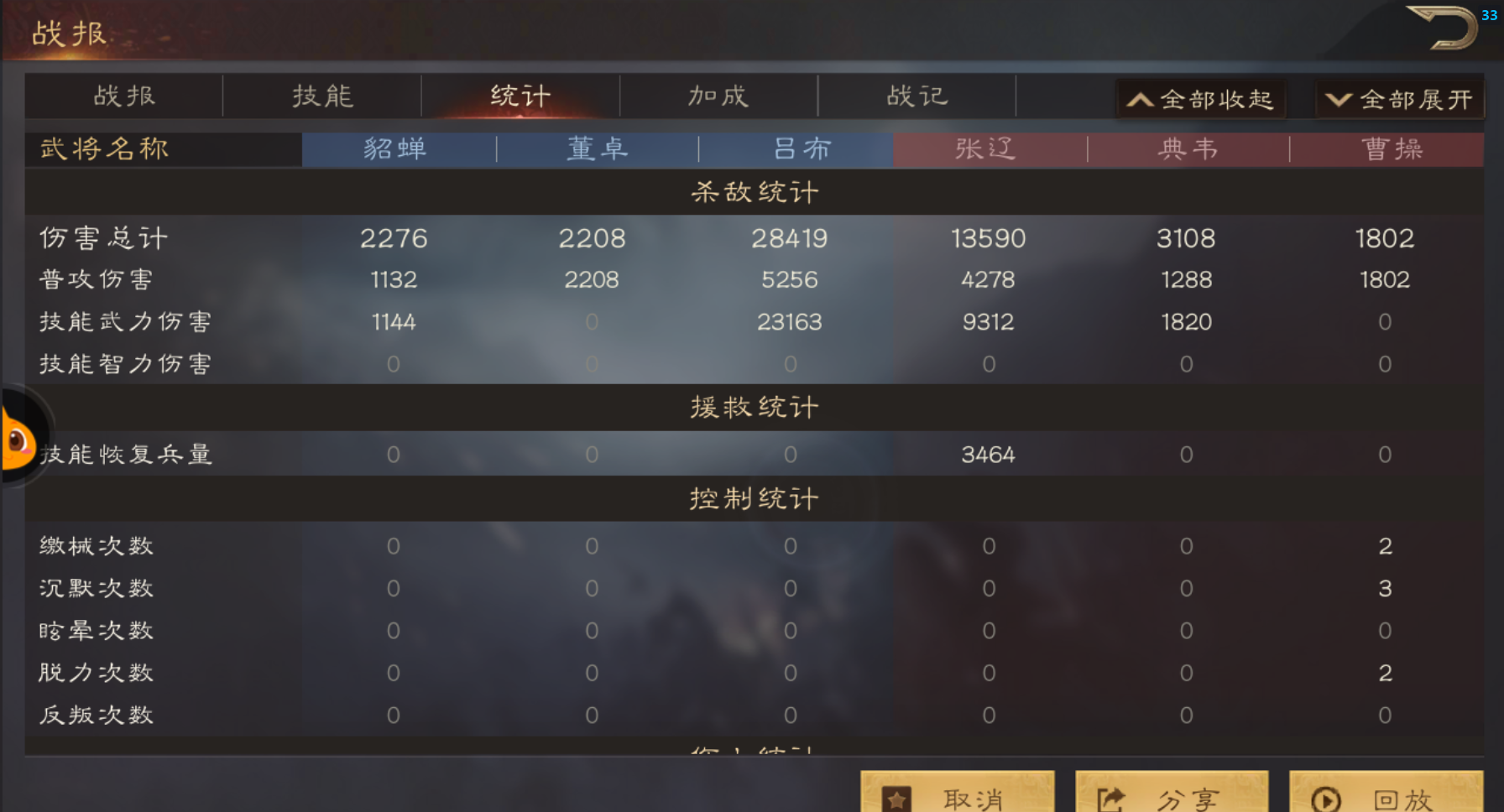 《三国群英传：鸿鹄霸业》实战战报系统介绍