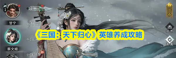 《三国:天下归心》英雄养成攻略