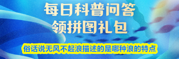 俗话说无风不起浪描述的是哪种浪的特点