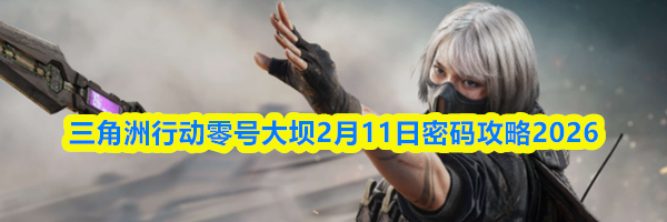 三角洲行动零号大坝2月11日密码攻略2026
