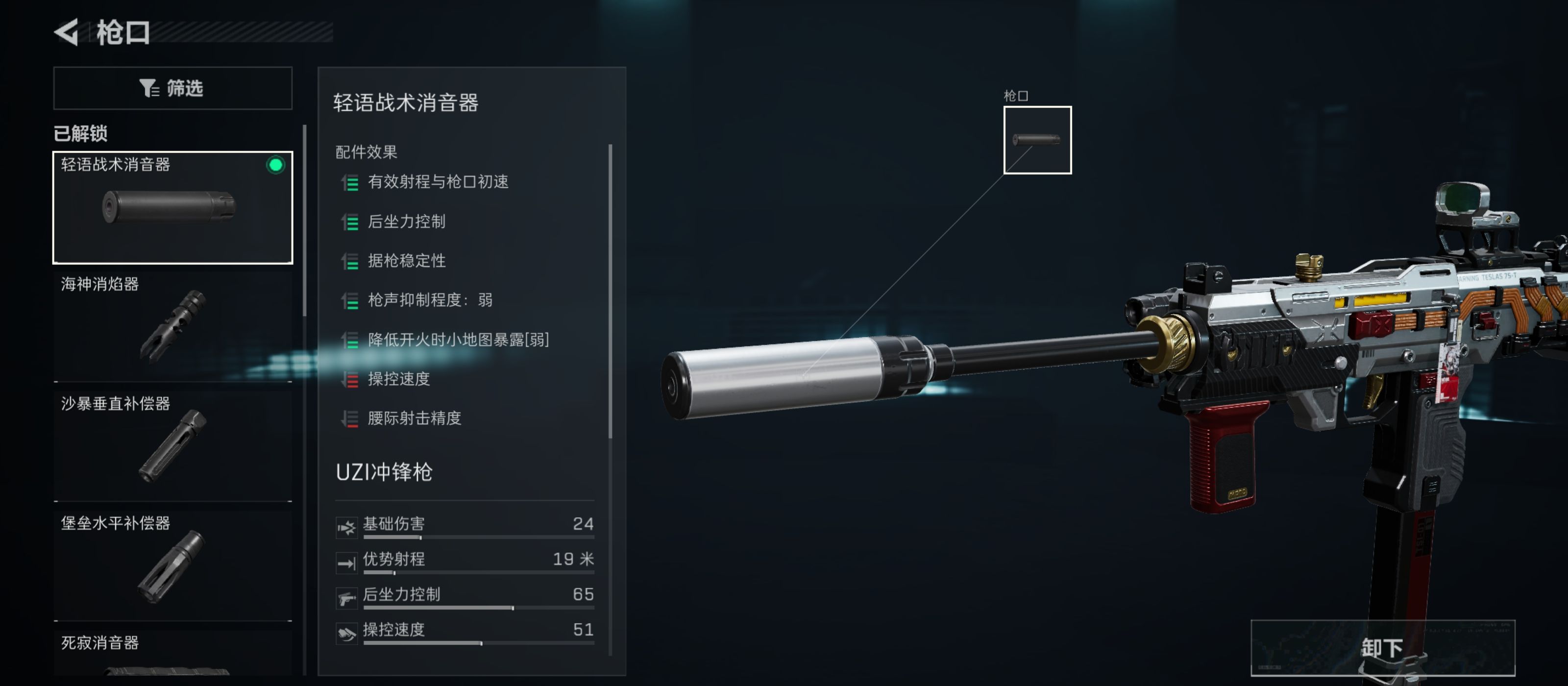 三角洲行动全面战场UZI冲锋枪改抢攻略