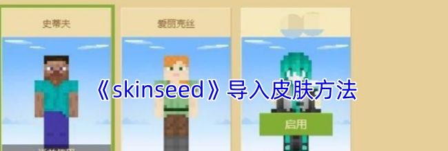 《skinseed》导入皮肤方法