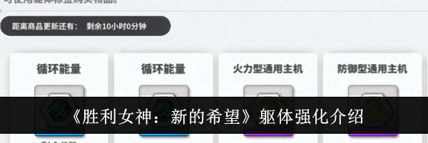 《胜利女神：新的希望》躯体强化介绍