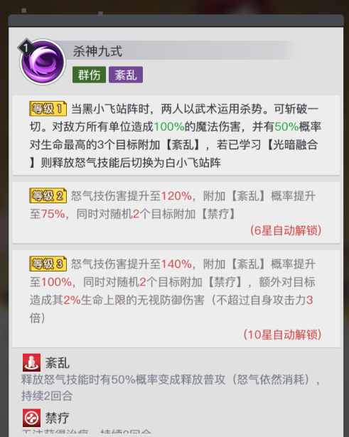 《三千幻世》黑白小飞角色测评