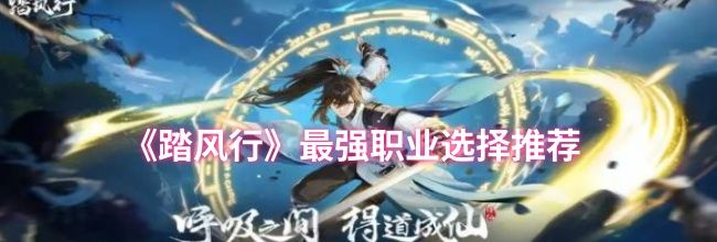 《踏风行》最强职业选择推荐