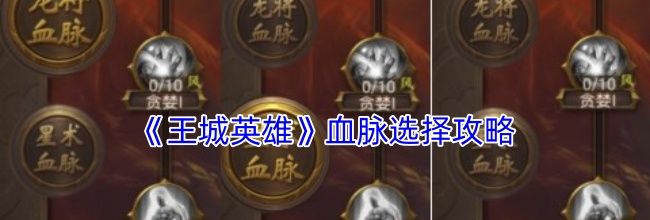 《王城英雄传奇》血脉选择攻略
