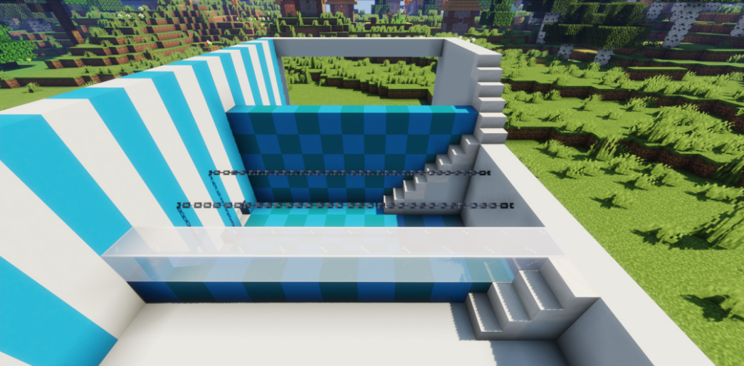 《我的世界：移动版》露天泳池改造方案