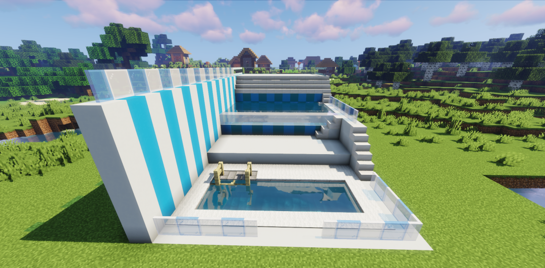 《我的世界：移动版》露天泳池改造方案