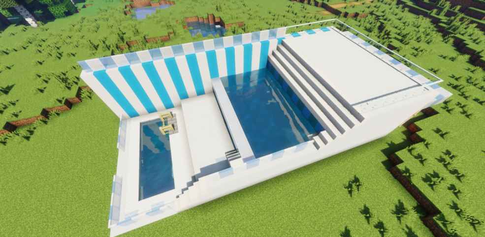 《我的世界：移动版》露天泳池改造方案