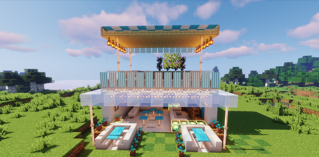 《我的世界：移动版》露天泳池改造方案