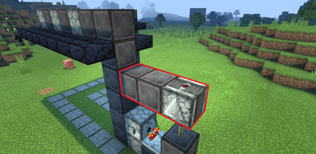 《我的世界：移动版》全自动按钮岩浆门搭建方法