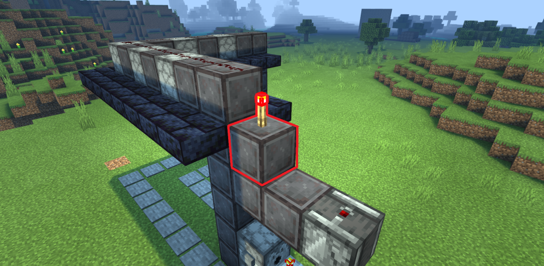 《我的世界：移动版》全自动按钮岩浆门搭建方法