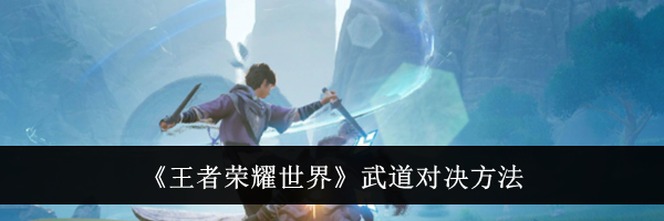 《王者荣耀世界》武道对决方法