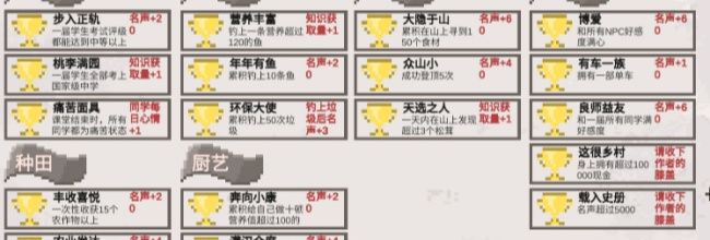 《乡村老师》全成就解锁条件一览