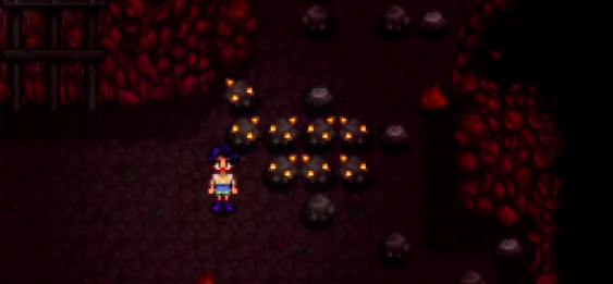 《星露谷物语》黄金矿石挖掘位置