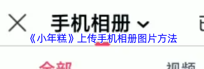 《小年糕》上传手机相册图片方法