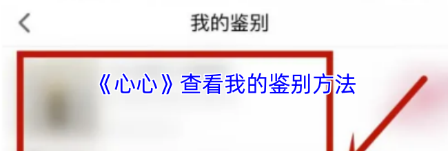 《心心》查看我的鉴别方法
