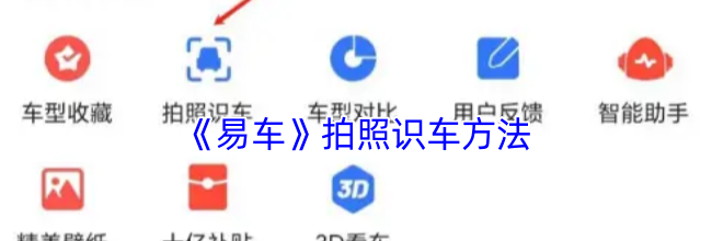 《易车》拍照识车方法