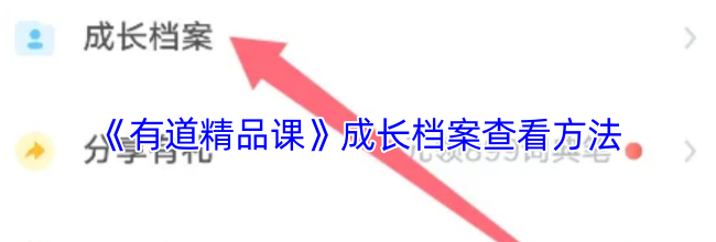 《有道精品课》成长档案查看方法