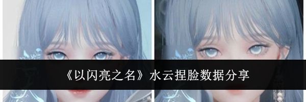 《以闪亮之名》水云捏脸数据分享