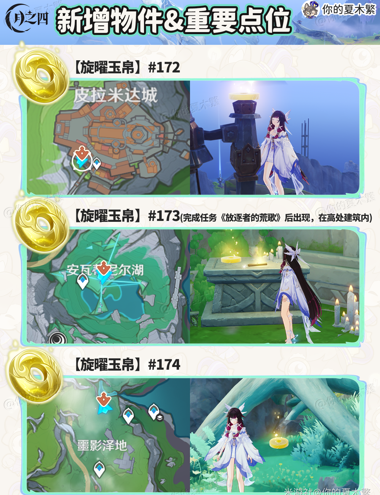 《原神》月之四新增物品收集点位一览