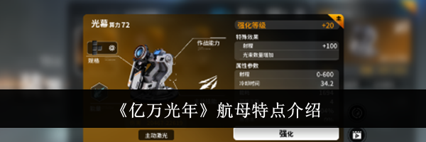 《亿万光年》航母特点介绍