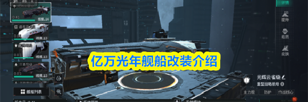 亿万光年舰船改装介绍