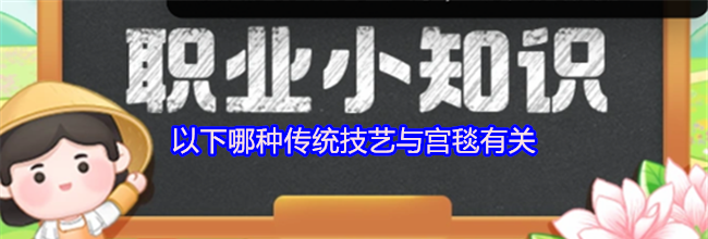 以下哪种传统技艺与宫毯有关