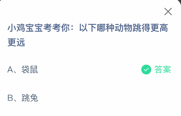 以下哪种动物跳得更高更远