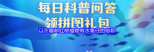 以下哪种红树植物有水笔仔的俗称