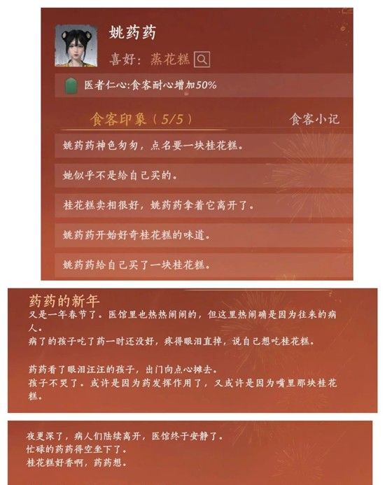 《燕云十六声》珍馐百味人物传收集攻略