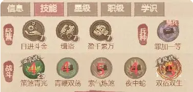 《这城有良田》武者僚属技能升星建议