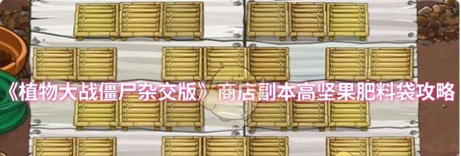 《植物大战僵尸杂交版》商店副本高坚果肥料袋攻略