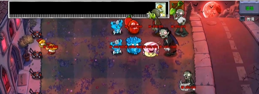 《植物大战僵尸杂交版》吸血鬼僵尸专属场景增益效果