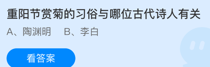 重阳节赏菊的习俗与哪位古代诗人有关