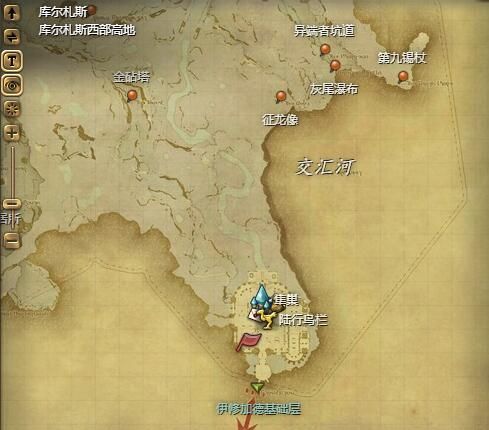 《最终幻想14：水晶世界》木桩具体位置介绍
