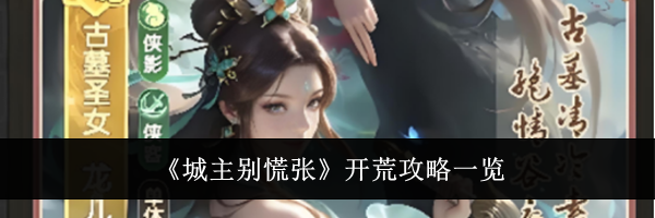 《城主别慌张》开荒攻略一览