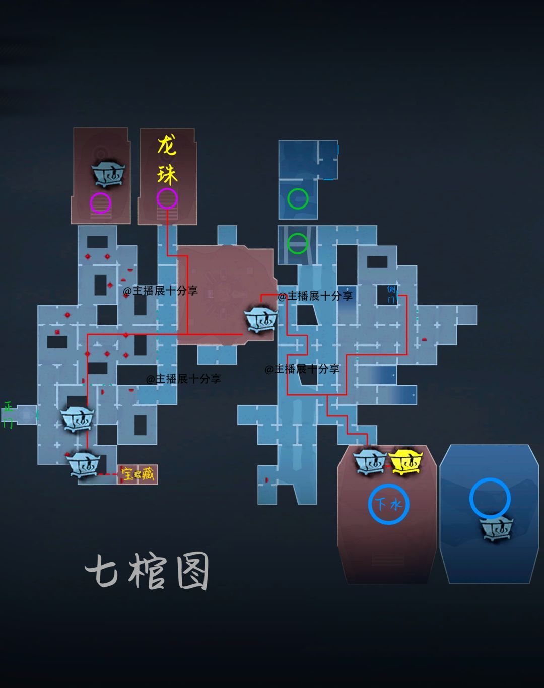 超自然行动组昆仑秘境极限侧门在【左】全地图小抄